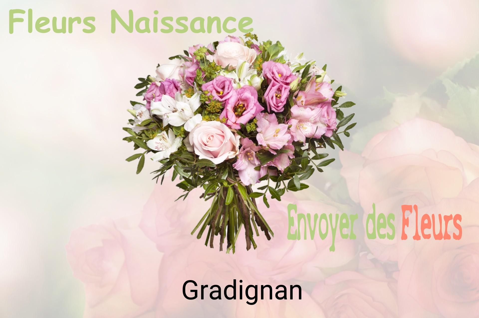 Bouquet de fleurs de naissance livré à Gradignan