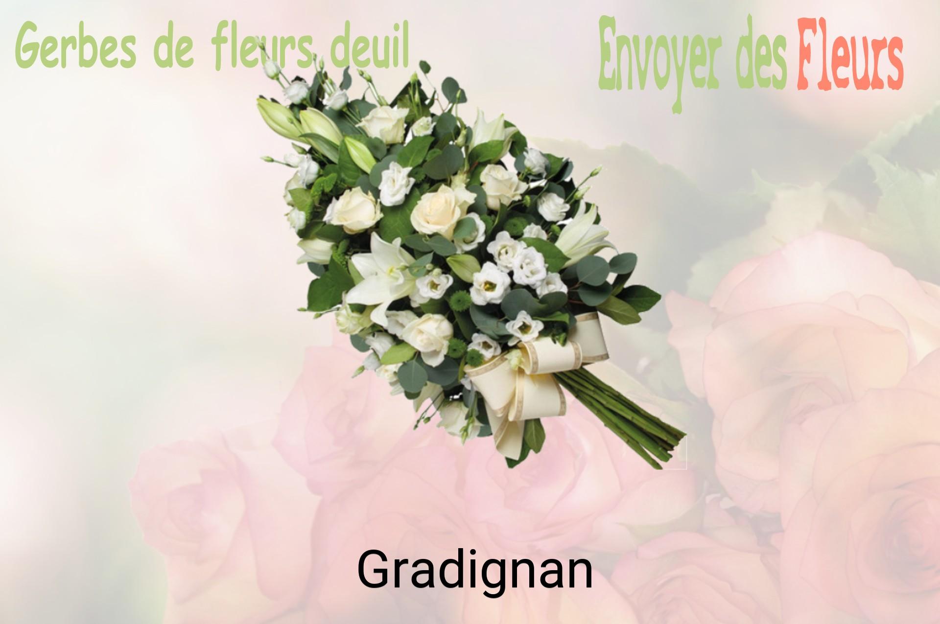 Gerbe de fleurs de deuil livrée à Gradignan